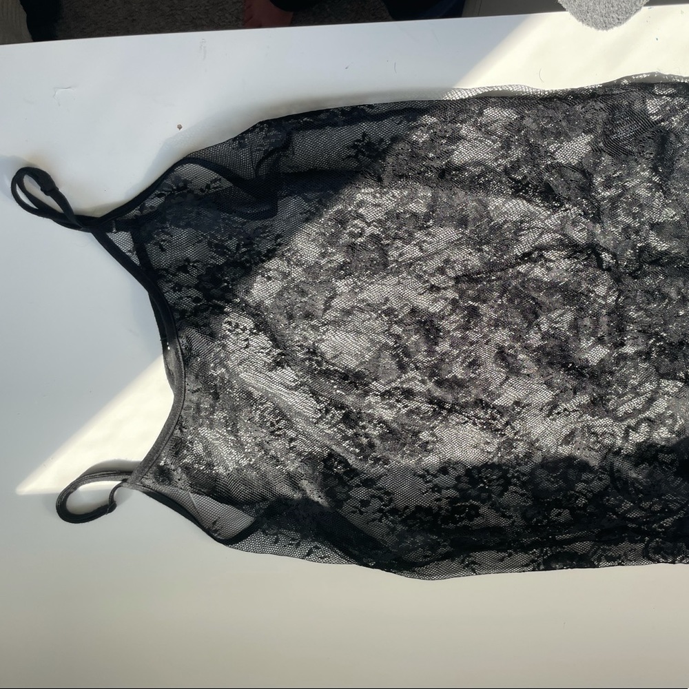 Lace slip dress, never worn